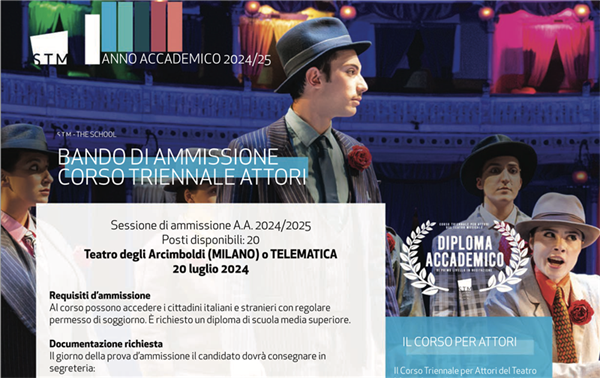 STM, il bando di luglio per attori