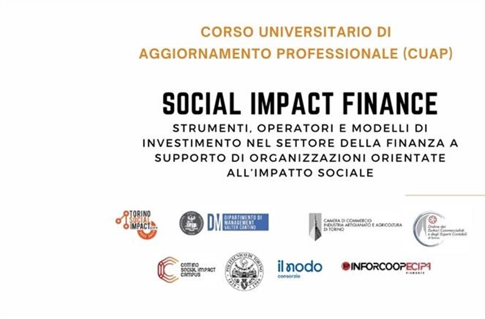 Cuap, aperte le iscrizioni per il corso in “Social Impact Finance”