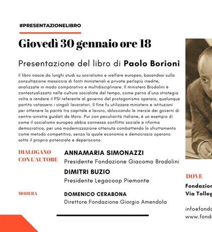 La Fondazione Amendola presenta "Il Ministero Brodolini" giovedì 30 gennaio