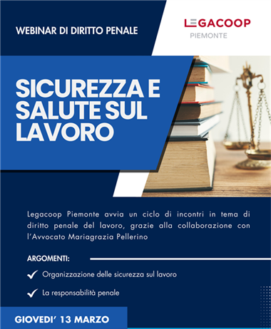 Al via il ciclo di webinar "Sicurezza e salute sul lavoro": primo...