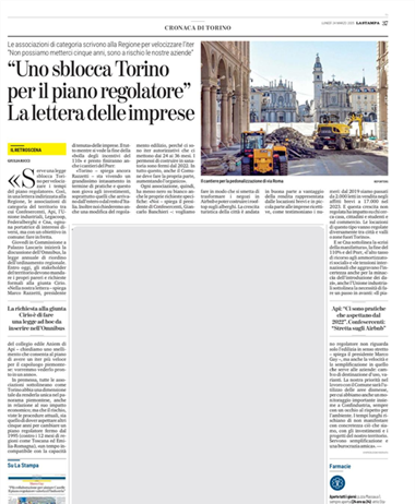 Legacoop Piemonte scrive alla Regione: velocizzare l’iter per un nuovo...