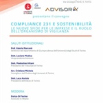Convegno “Compliance 231 e sostenibilità. Le nuove sfide per le imprese e il ruolo dell’organismo di vigilanza" – 14 maggio 2025 ore 15
