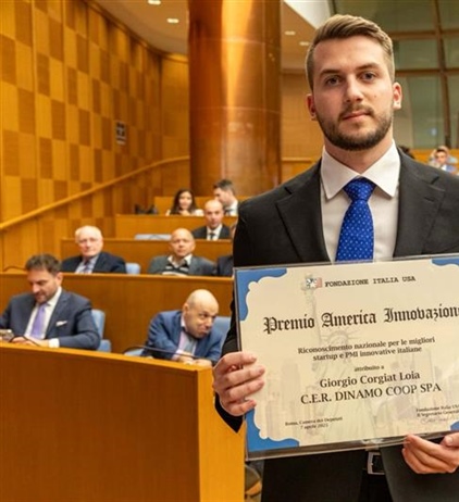 CER Dinamo premiata alla Camera dei Deputati tra le migliori startup...