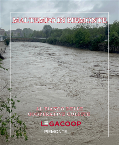 Maltempo in Piemonte: vicini alle imprese cooperative e alle comunità...