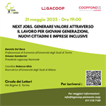 "Next Jobs": Legacoop al Festival dell'Economia 2025 -  31 maggio ore 19.00