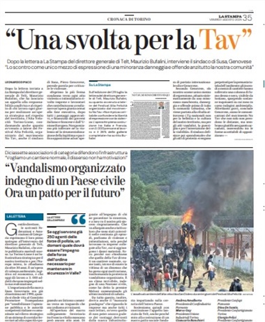 Tav, Legacoop Piemonte tra le firmatarie della lettera per sostenere...