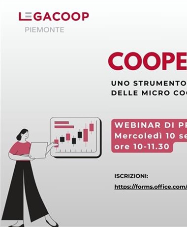 Progetto COOPEQUITY: webinar di presentazione il 10 settembre ore 10