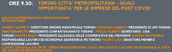 Festa De l’Unità. Dibattito su opportunità per le imprese