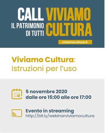 Call VIVIAMO CULTURA