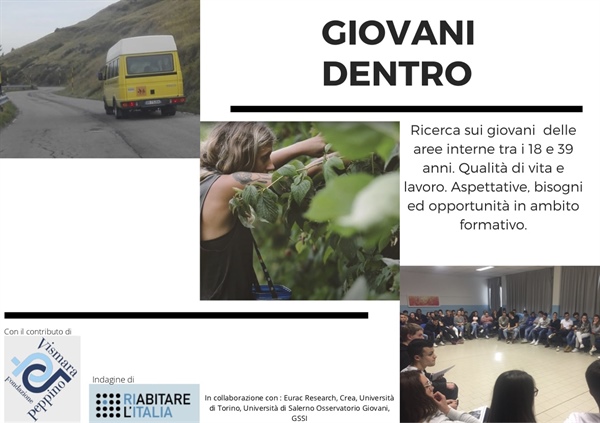 “Giovani Dentro”, un sondaggio per i giovani che hanno scelto di abitare le aree interne