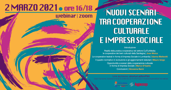 Webinar: nuovi scenari tra cooperazione culturale e impresa sociale