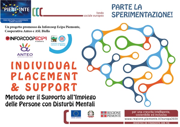 Inforcoop Ecipa Piemonte e Anteo lanciano il progetto Individual Placement & Support