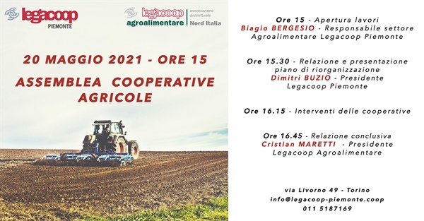 Assemblea cooperative agroalimentari: il programma