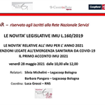 Novità legislative Imu, un webinar per approfondire