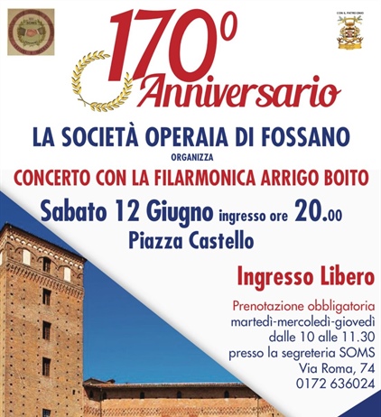 La Soms di Fossano festeggia 170 anni