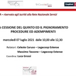 RNS: Webinar su cessione del quinto e pignoramento