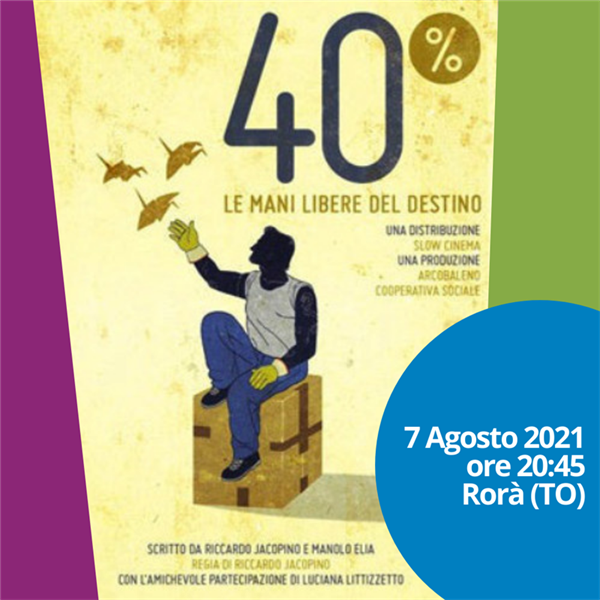 “40% - Le mani libere del destino”: la Cooperativa Arcobaleno racconta in un film il percorso dei suoi lavoratori