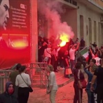 Solidarietà alla Cgil dopo l'attacco alla sede di Roma