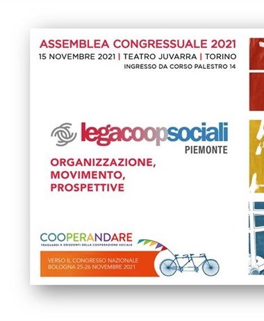 Il 15 novembre il Congresso di LegacoopSociali Piemonte