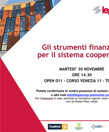 Gli strumenti finanziari per il sistema cooperativo