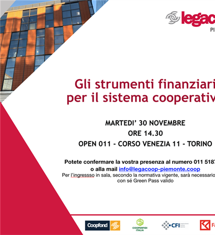 Gli strumenti finanziari per il sistema cooperativo