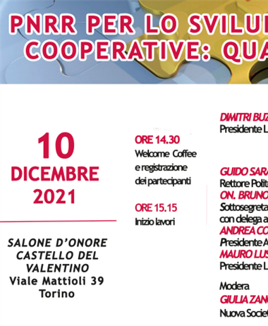 “Pnrr per lo sviluppo delle imprese cooperative: quali opportunità?”....