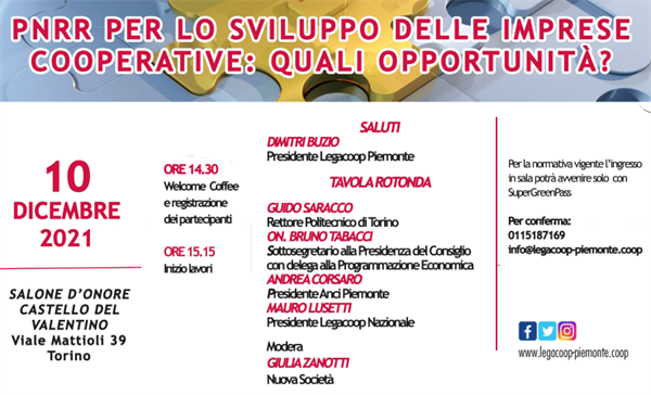 “Pnrr per lo sviluppo delle imprese cooperative: quali opportunità?”. Incontro con il Sottosegretario Tabacci