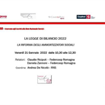 Riforma degli ammortizzatori sociali: webinar il 21 gennaio