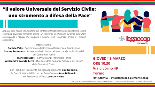 “Il valore Universale del Servizio Civile: uno strumento a difesa della Pace”